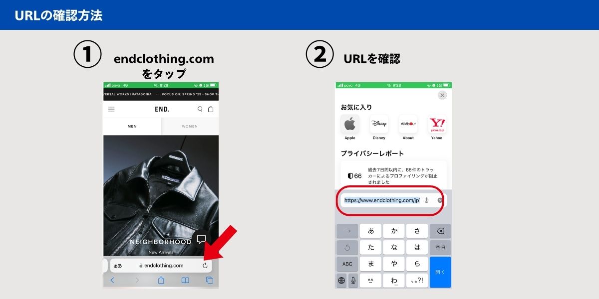 URLの確認方法
